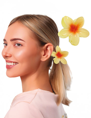 Vahiné kvetinový klip