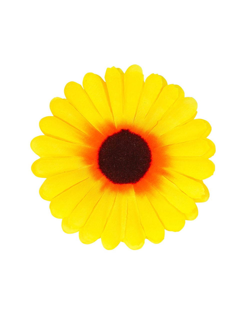 Vue de face de la pince fleur de tournesol
