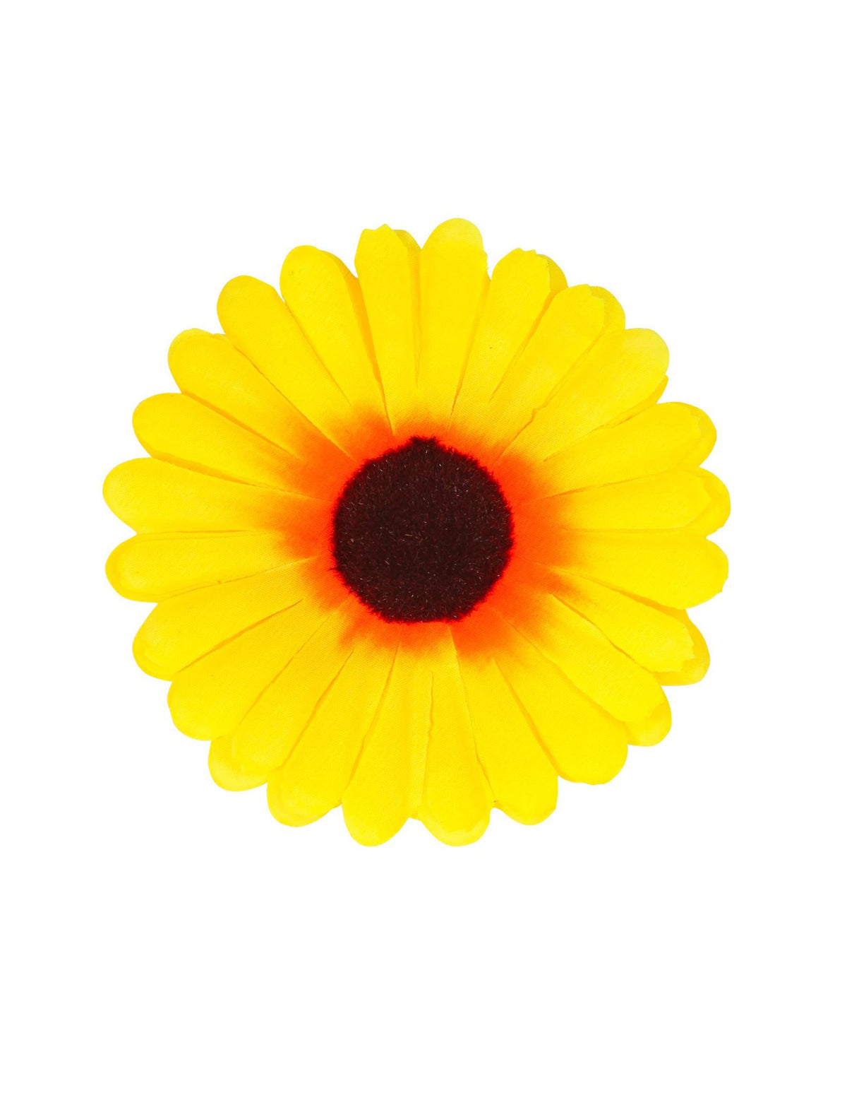 Vue de face de la pince fleur de tournesol