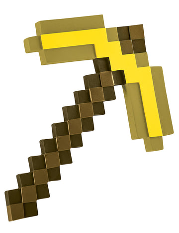 Detská zlatá žltá minecraft remíza