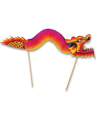 Pics dragon pour décoration multicolores rouge rose et jaune