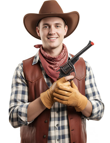 Kovová kovbojská pištoľ 19 cm