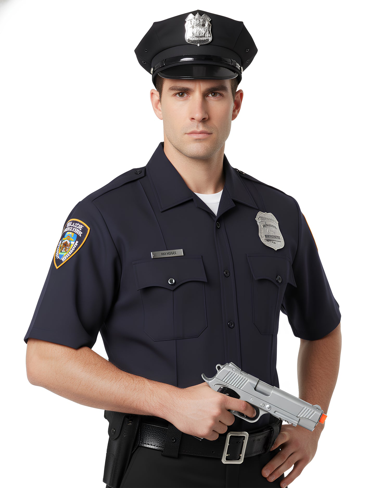 18-palcová kovová policajná pištoľ cm