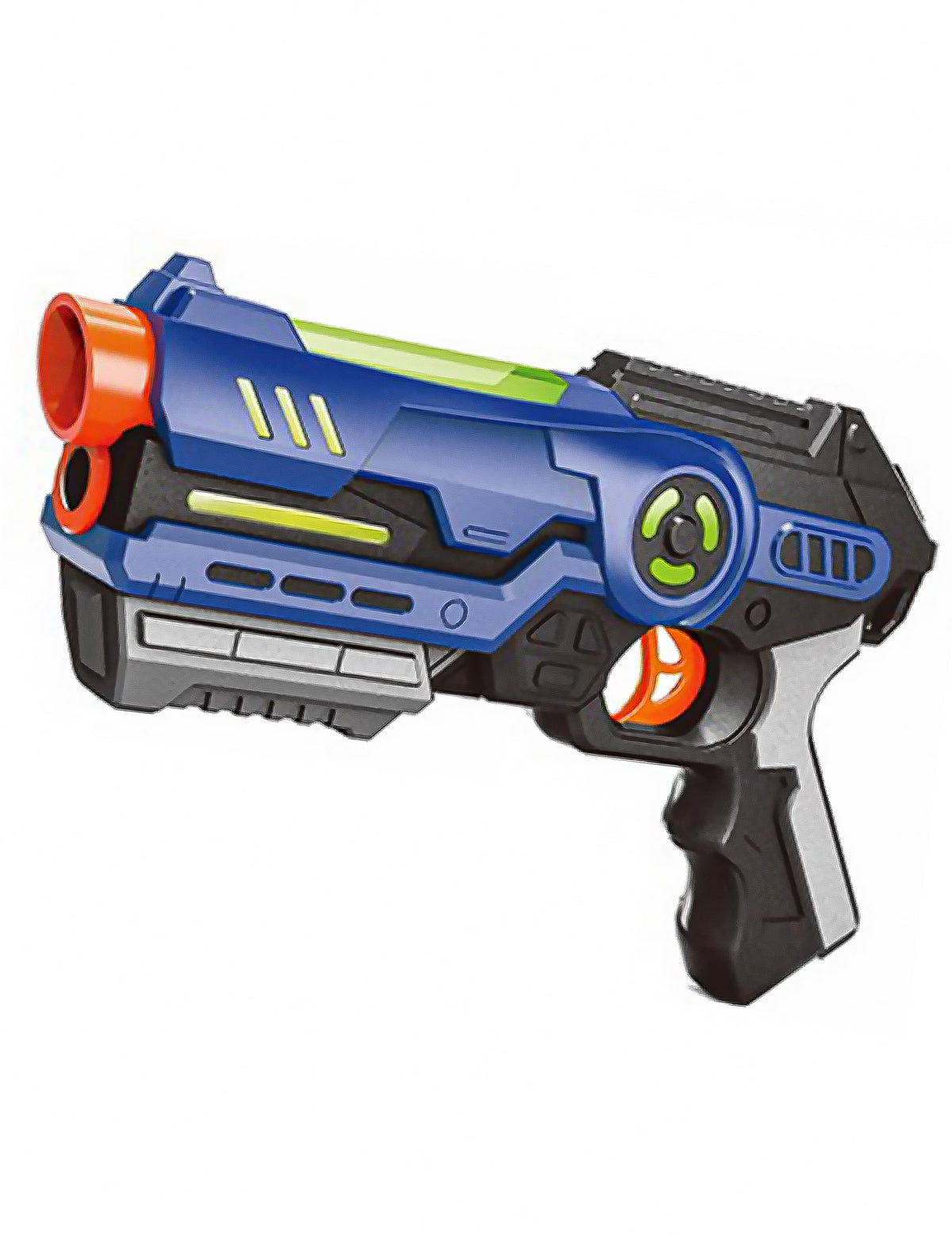 Pistolet sonore et lumineux de l'espace pour enfant bleu et orange