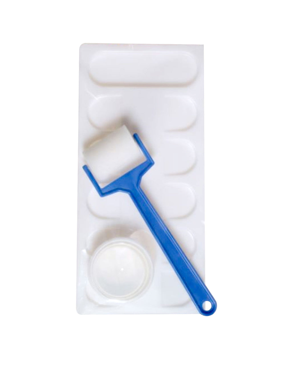 Accessoires pour peinture Lefranc et Bourgeois pour enfant et adulte bleu et blanc avec rouleau en mousse