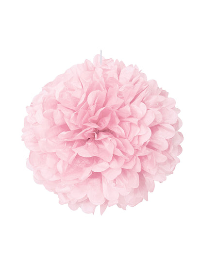 Ružový papierový pompon 40 cm, dekoratívna guľa 