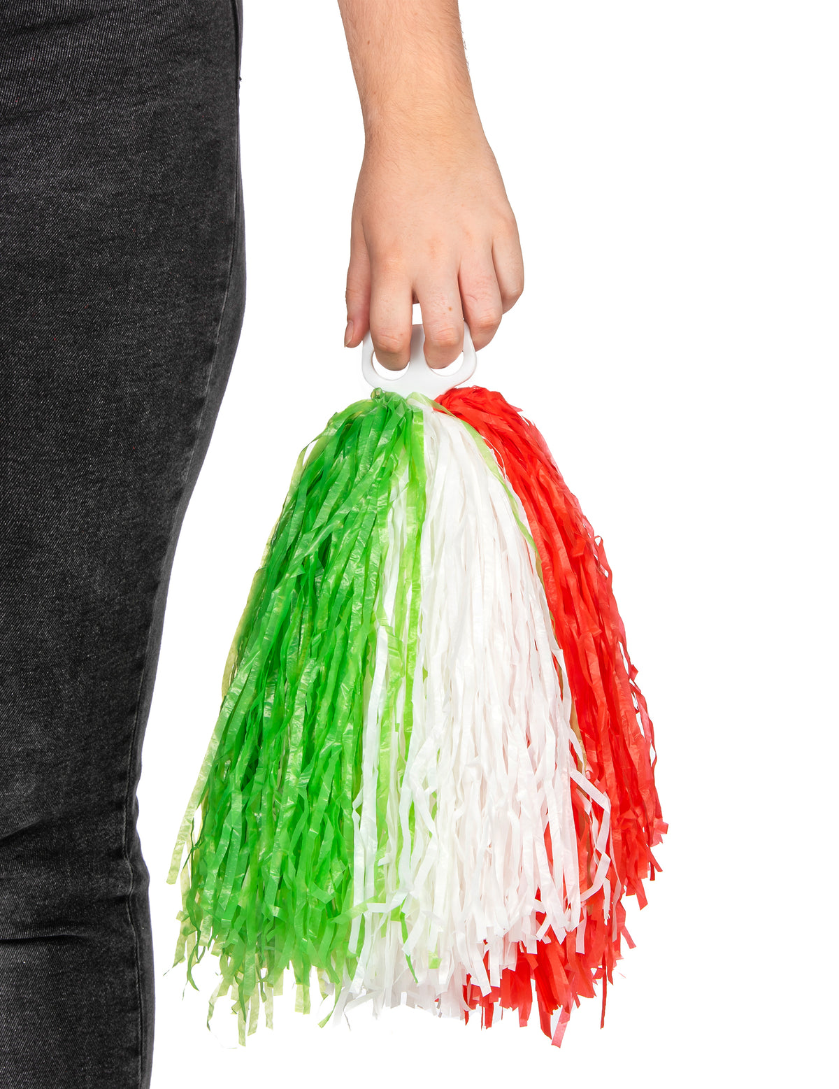 Détail de la poignée du pompon supporter Italie