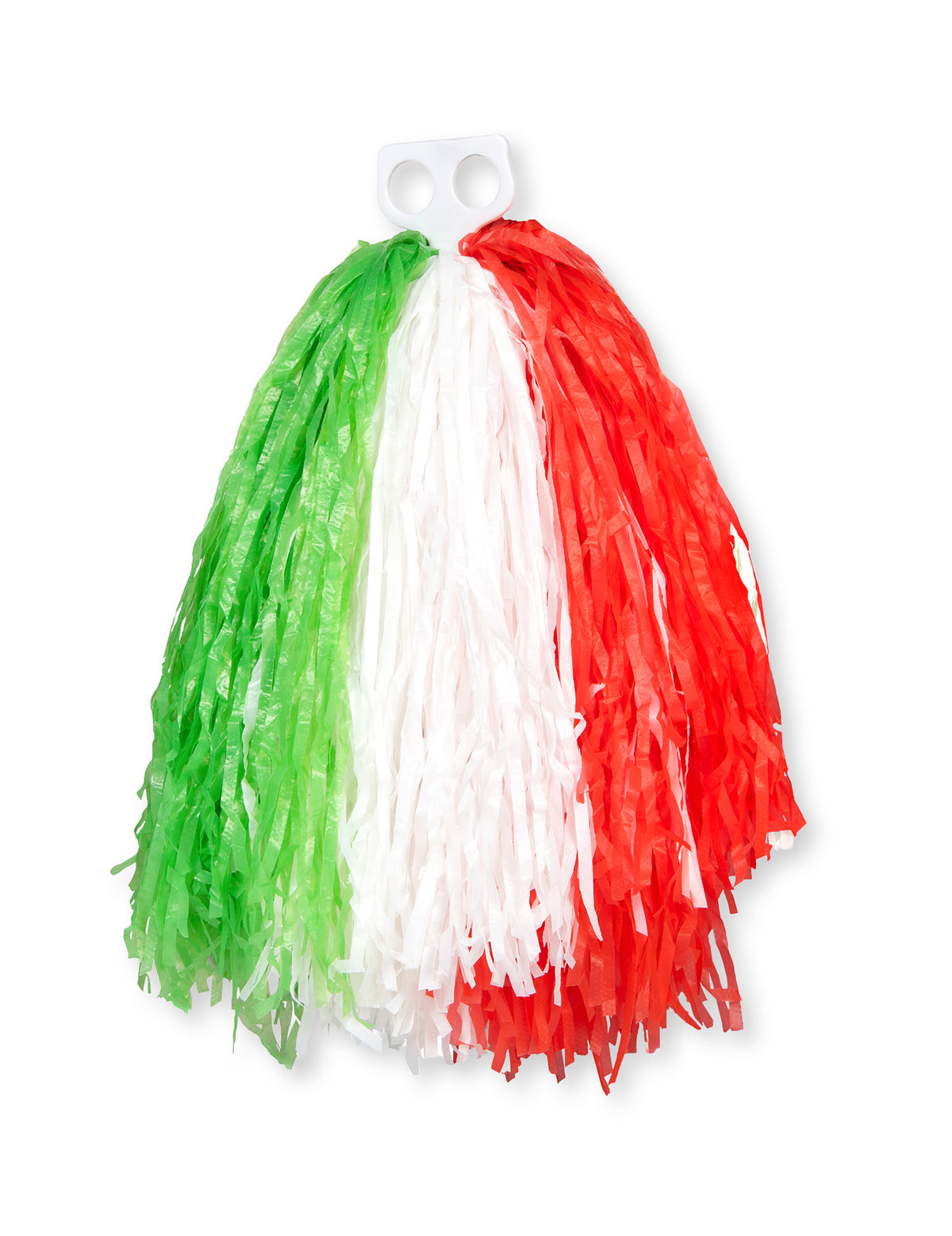 Pompon supporter Italie pour adulte vert blanc rouge
