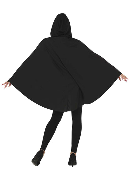 Čierne tekvicové pončo pre dospelých