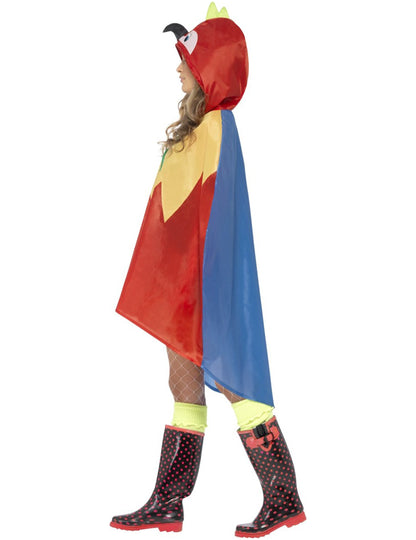 Papagájový pončo pre dospelých 