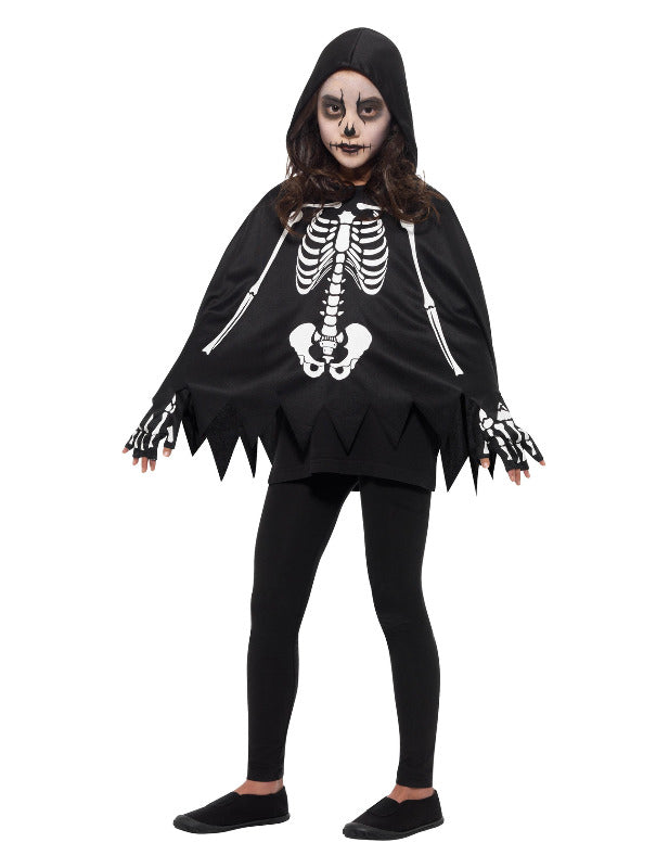 Detský kostým pončo kostra 