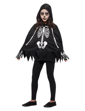 Detský kostým pončo kostra 