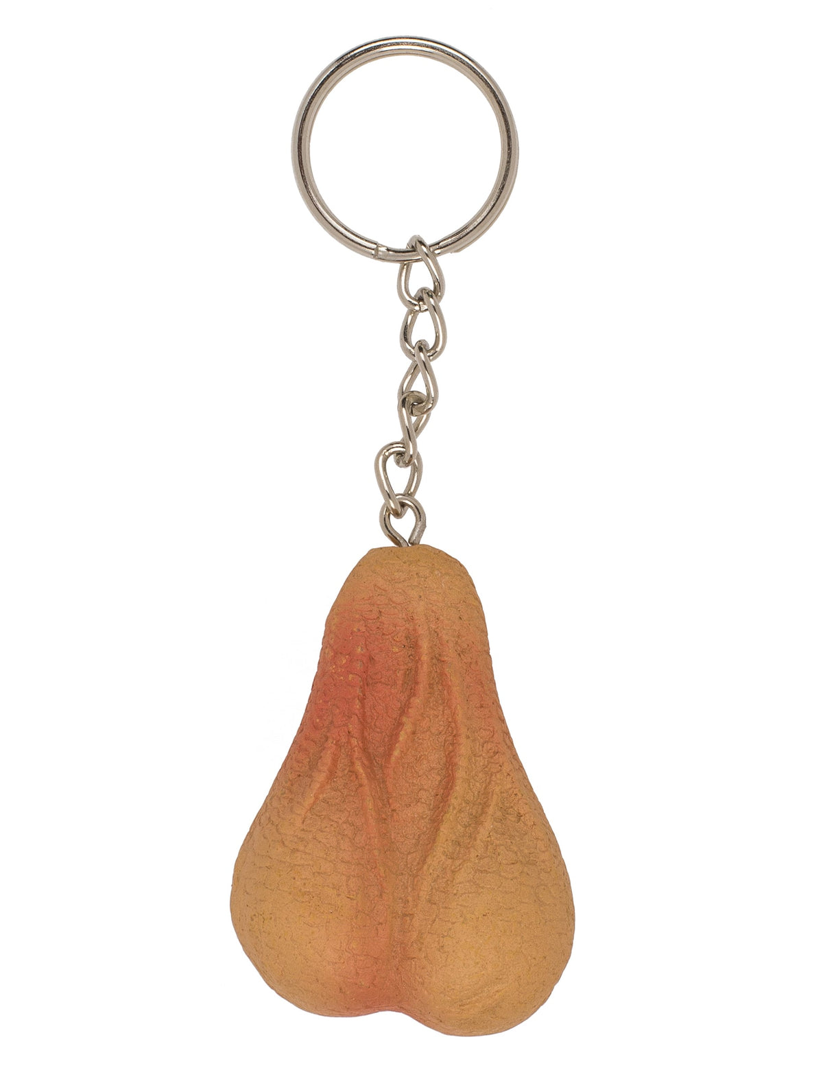 Vue de face du porte clé coquin testicules