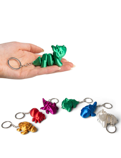 Prívesok na kľúče malé farebné zvieratká 