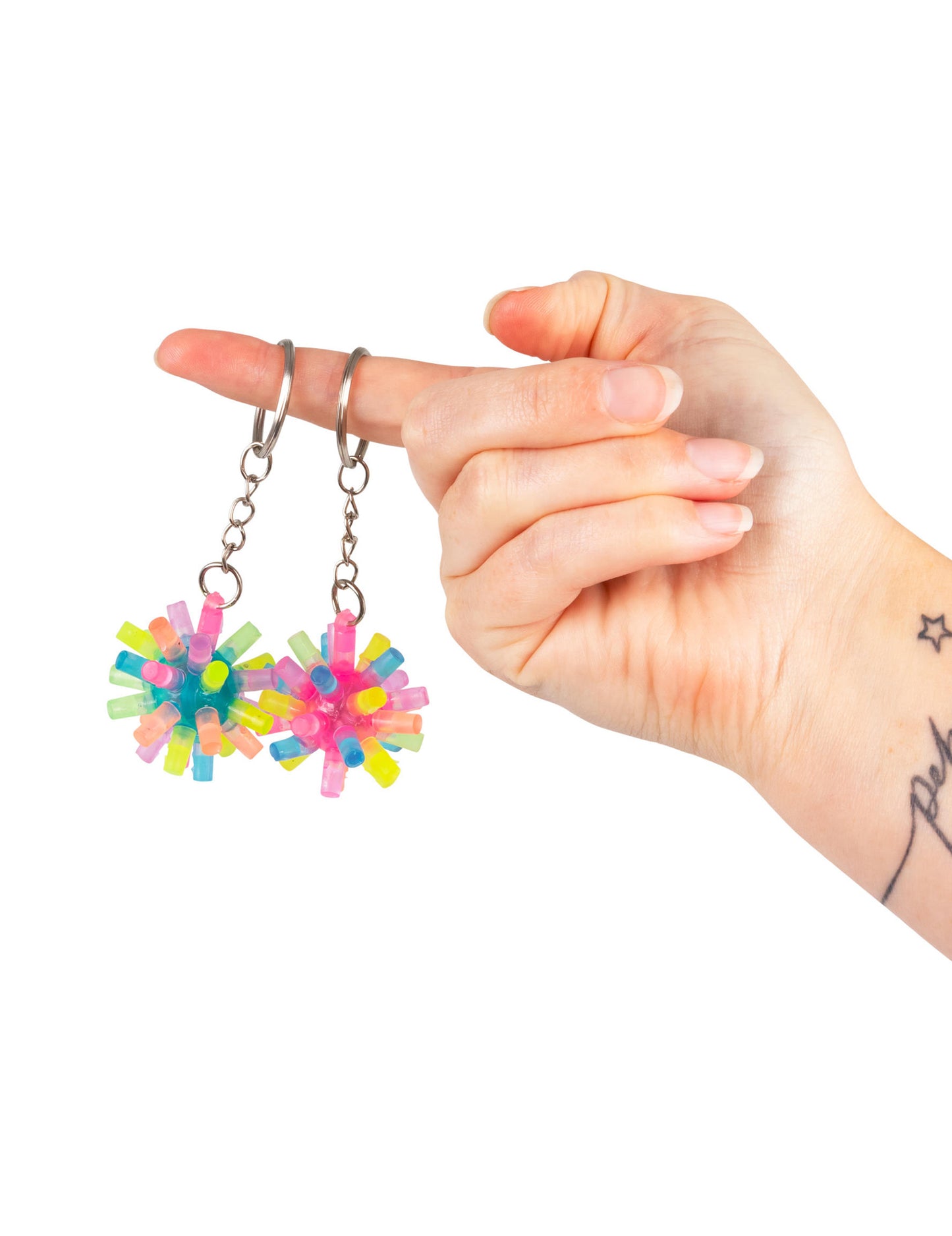 Svietiaca kľúčenka s hrotmi