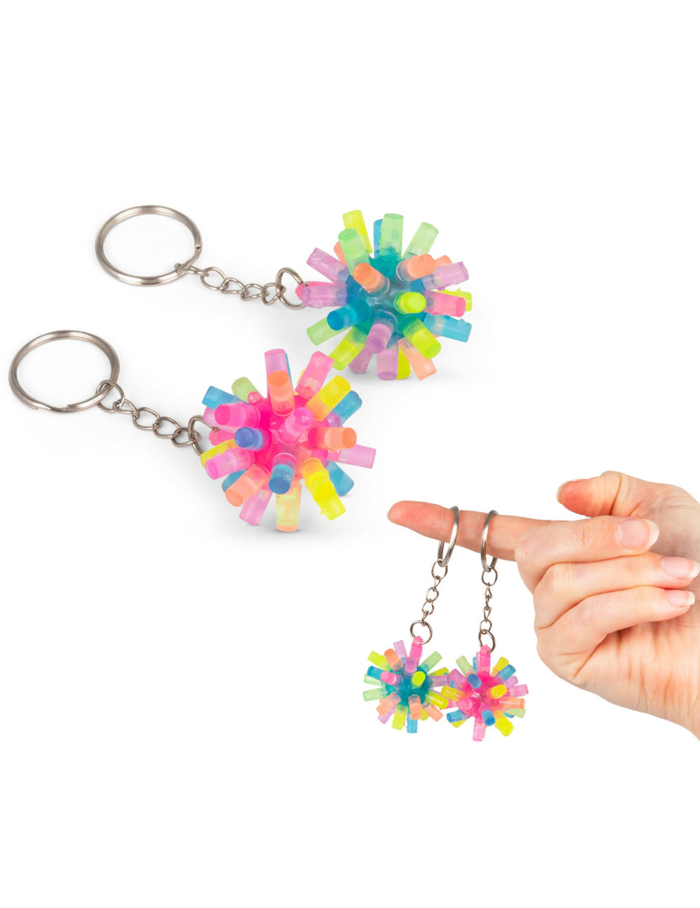 Porte clés piquant lumineux pour enfant multicolore