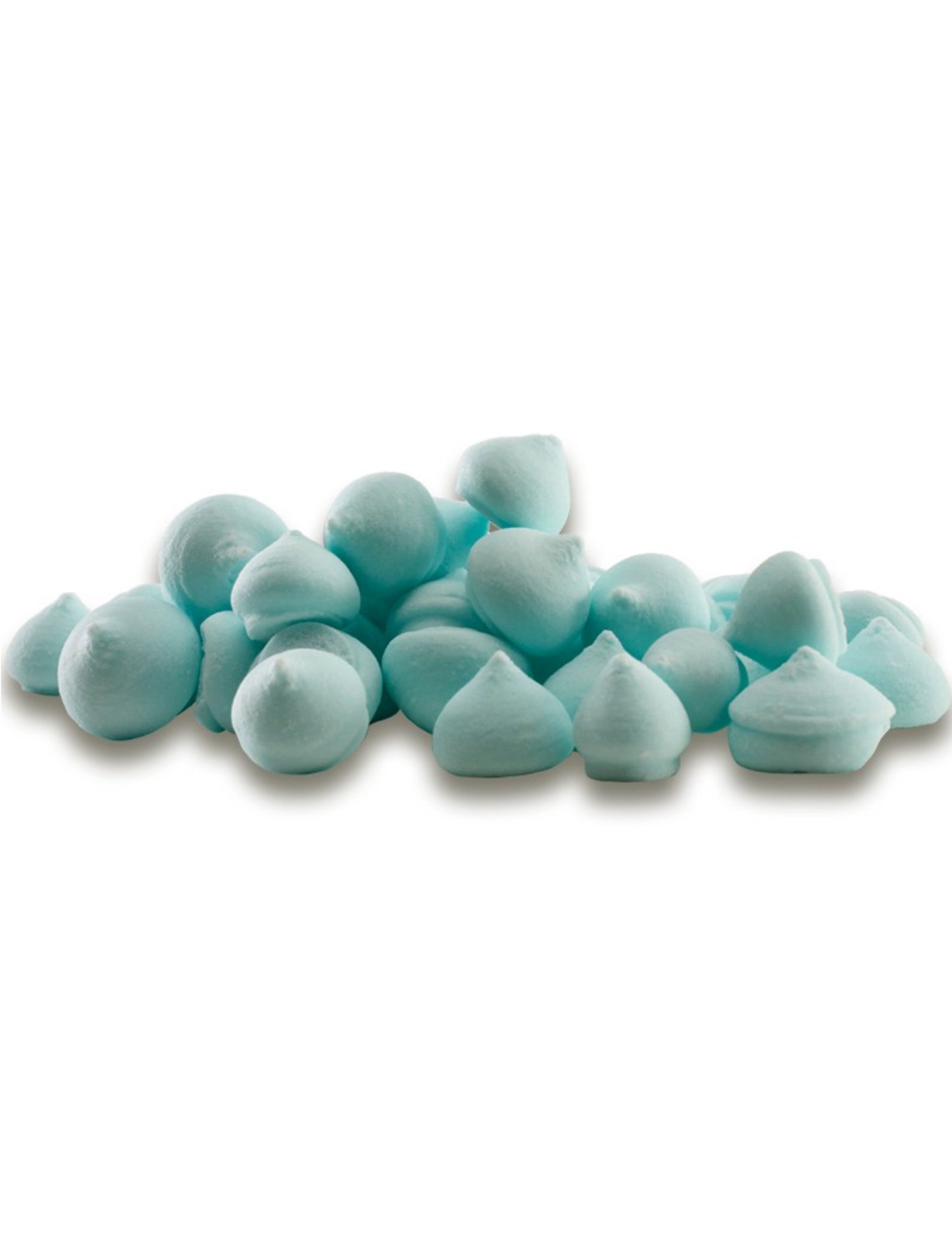 Pohár malých pastelovo modrých cukrových pusiniek 90 g