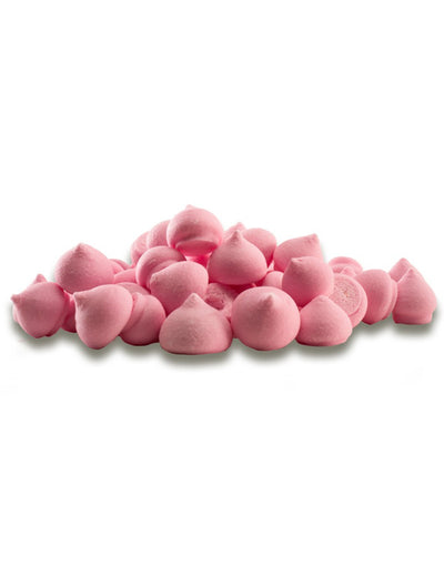 Petites meringues en sucre décoration gâteau roses