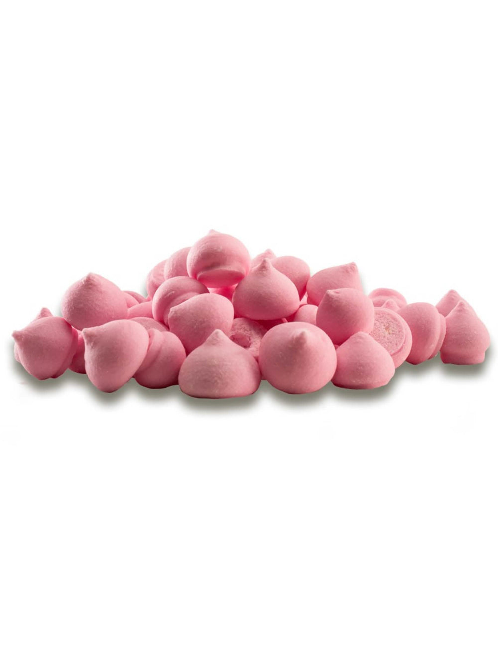 Malé cukrové pusinky na zdobenie torty ružové