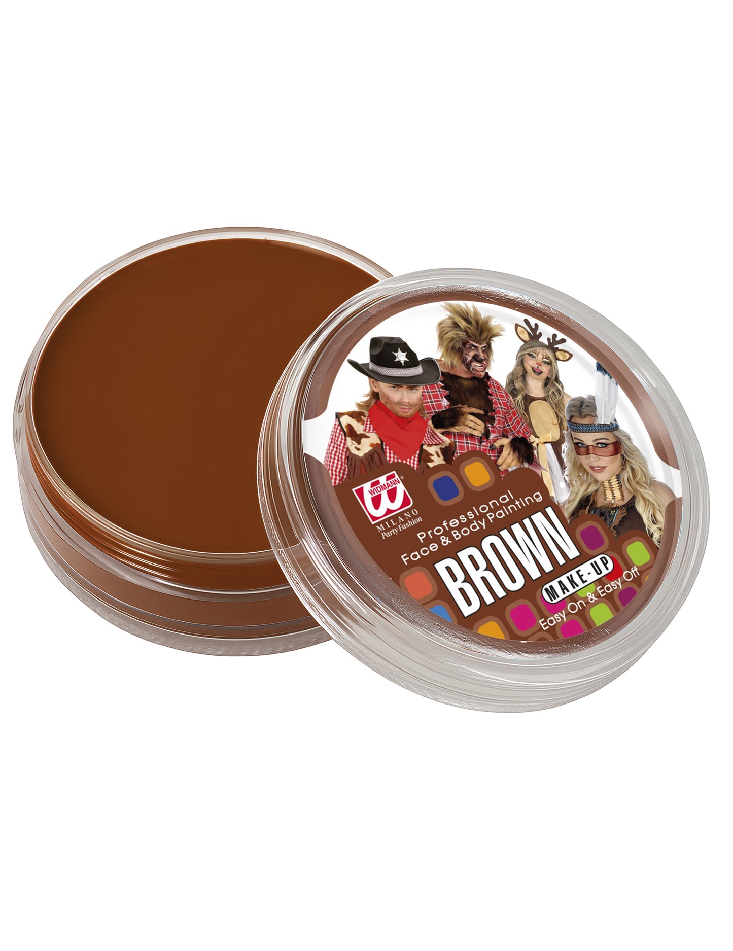 25g hnedá profesionálna nádobka na make-up