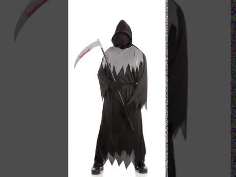 Déguisement faucheur noir et blanc adulte