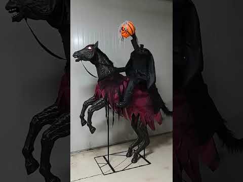 Décoration Animée Cavalier Sans Tête 210 cm