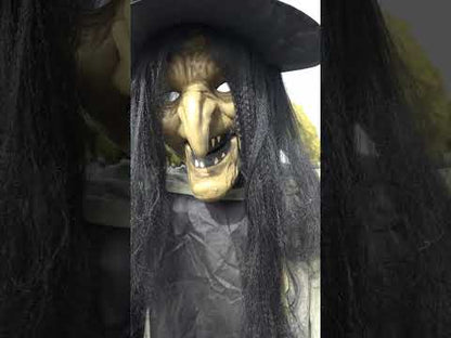 Animovaný dekoračný gigant čarodejnica xxl 300 cm