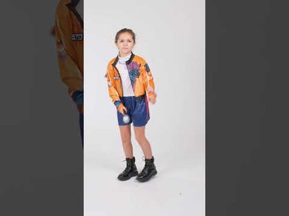 Kostým lovkyne démonov Kpop v krátkych nohaviciach pre dievča 