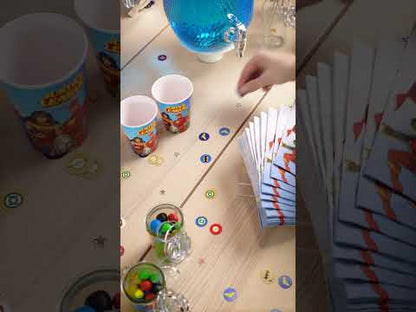 160 konfiet Liga spravodlivosti™ s priemerom 2 cm