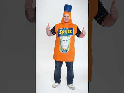 Kostým pre dospelých s oranžovou fľašou aperitívu