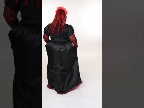 Déguisement grande taille robe longue Dia de los muertos femme