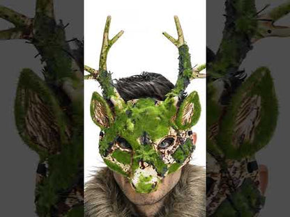 Maska polovice jeleňa s penovým efektom