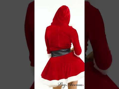 Déguisement robe courte rouge femme Noël