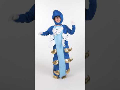 Detský kostým s modrým húsenicou