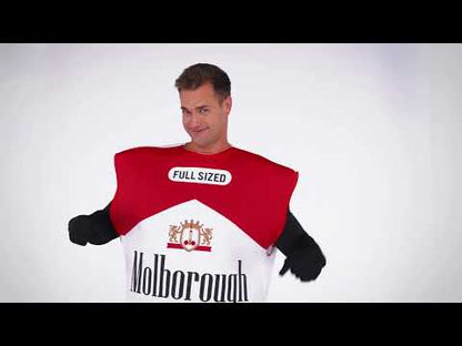 Vtipný kostým pre dospelých s krabičkou cigariet