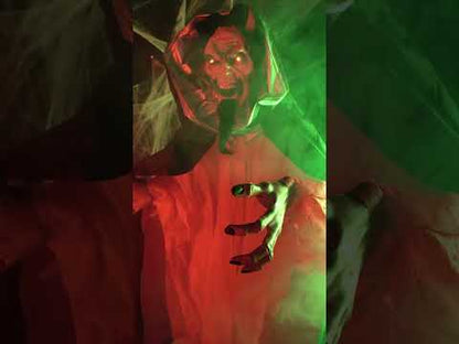 Animovaná a jasná dekorácia démonov 190 cm