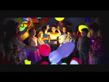 5 fialových LED balónov Illooms®