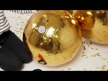 Nafukovacia zlatá zrkadlová guľa 90 cm 