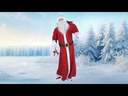 Animovaná vianočná dekorácia Santa Claus s pohybom, zvukom a svetlom 172 cm 