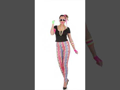 80. roky maskujte tlačenú viacfarebnú ženu Panther