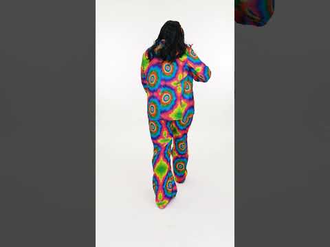 Déguisement hippie psychédélique grande taille homme