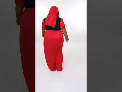 Žena z veľkej stredovekej červenej veľkosti