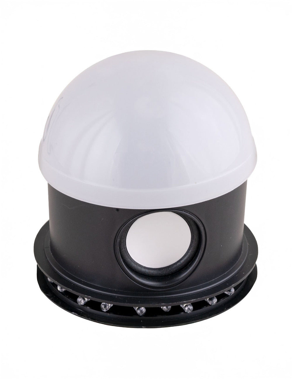 Vue de profil montrant le haut-parleur du projecteur Halloween