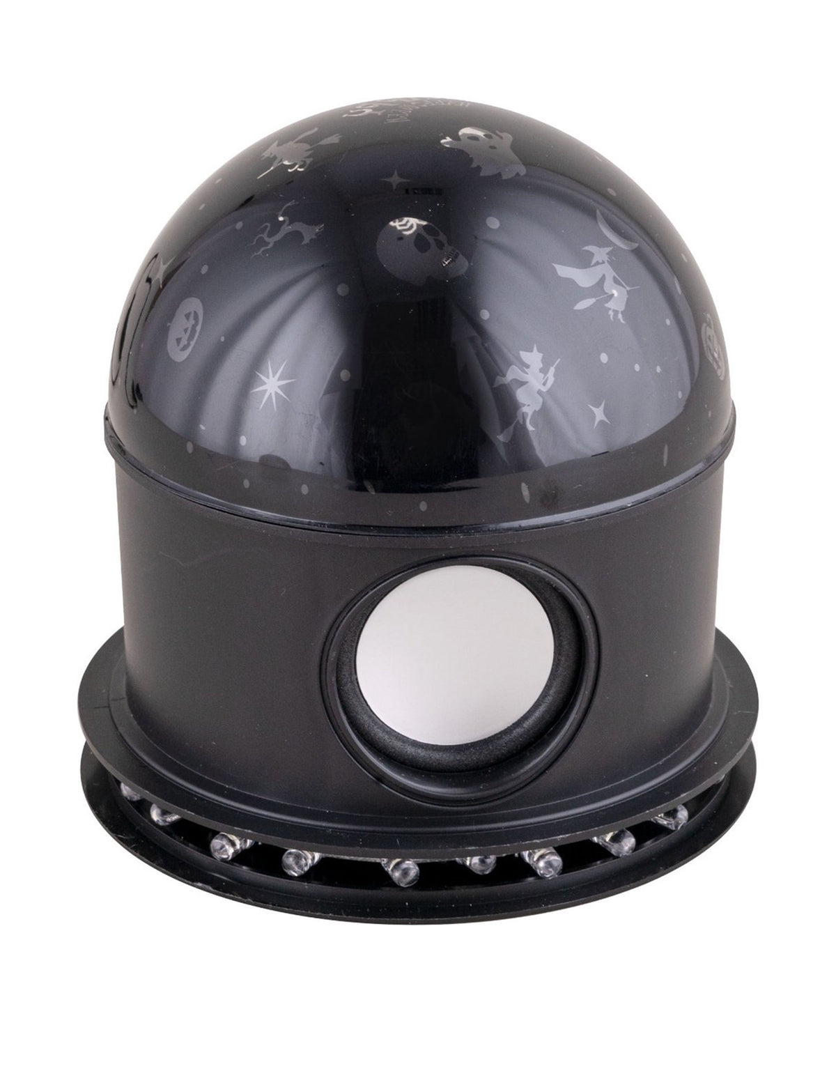Vue du haut-parleur et des LED du projecteur Halloween