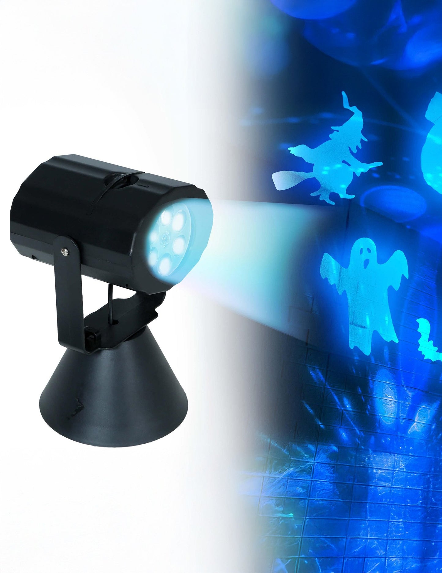 LED projektor so základňou 20 cm