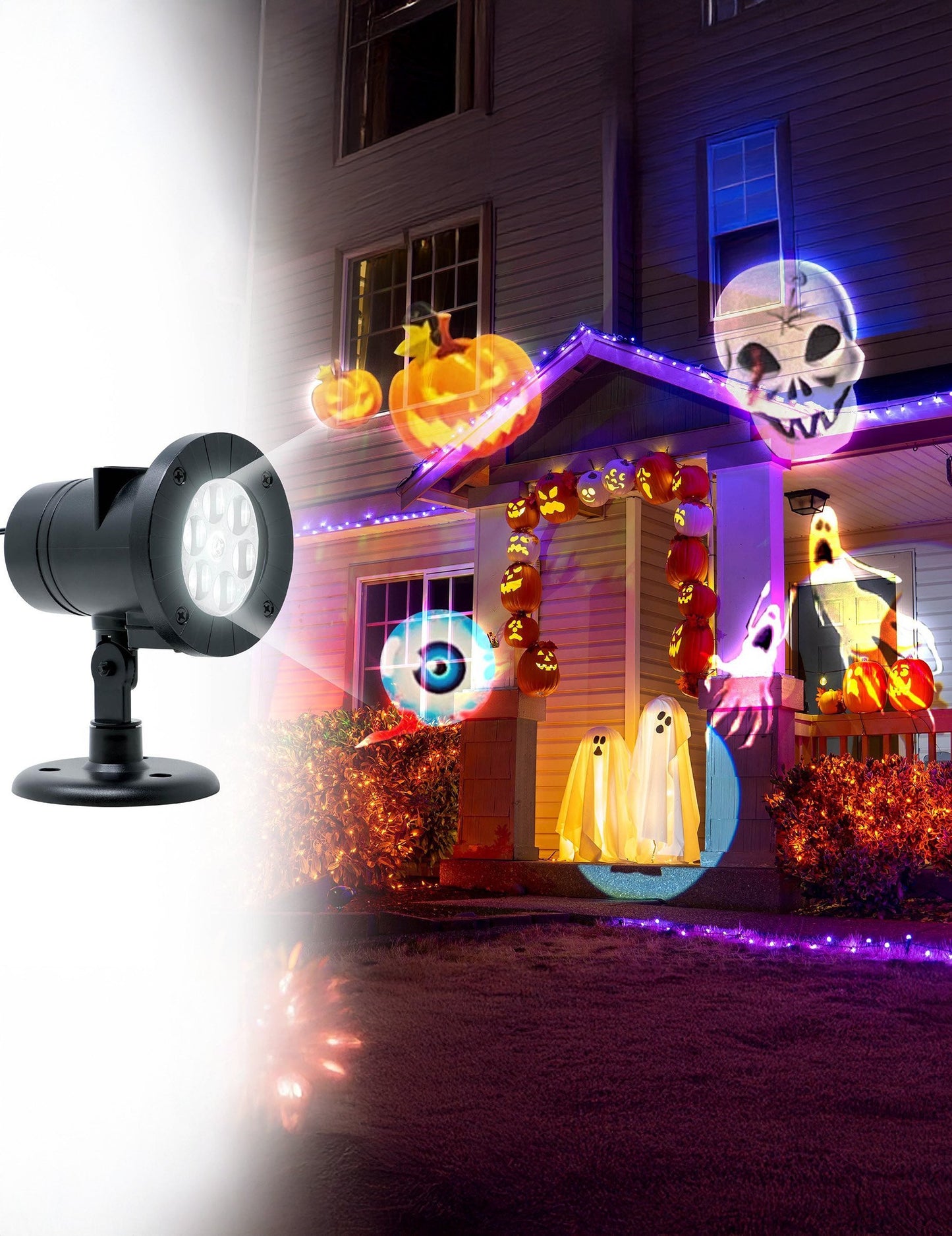 LED silueta projektora