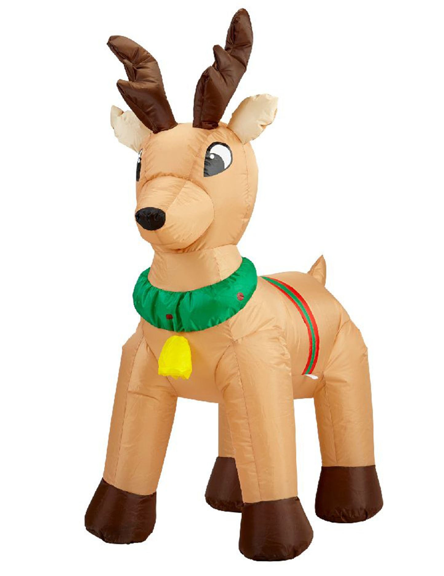 Nafukovací a svietiaci sob Santa Clausa 120 cm 