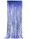 Rideau de fils métallisé pour fête bleu nuit