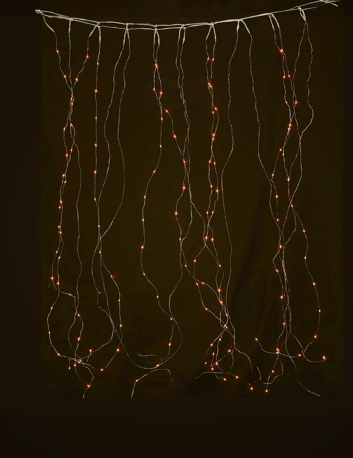 Teplá biela záclona 1,7 x 0,5 m 90 LED