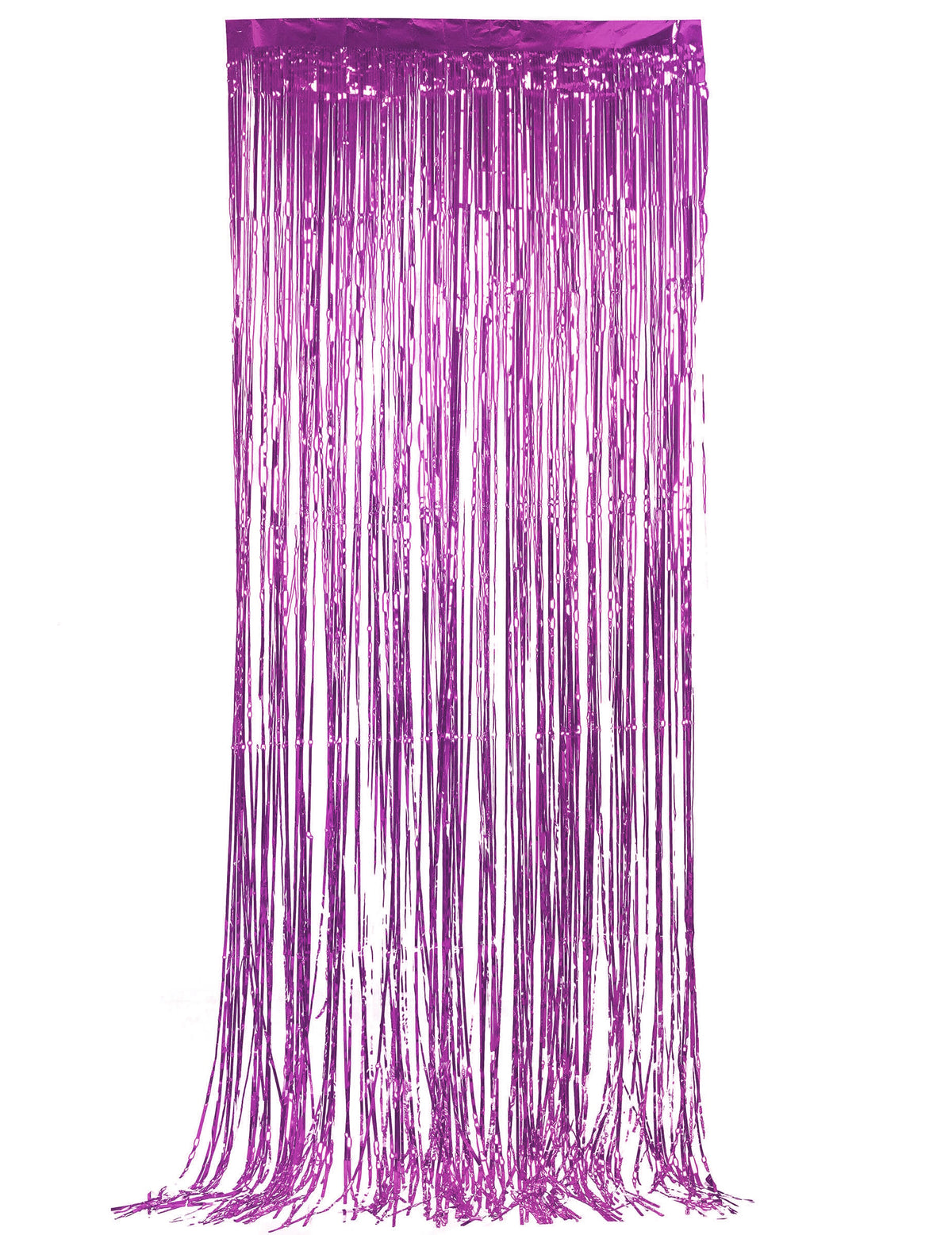 Rideau scintillant à frange pour décoration fuchsia